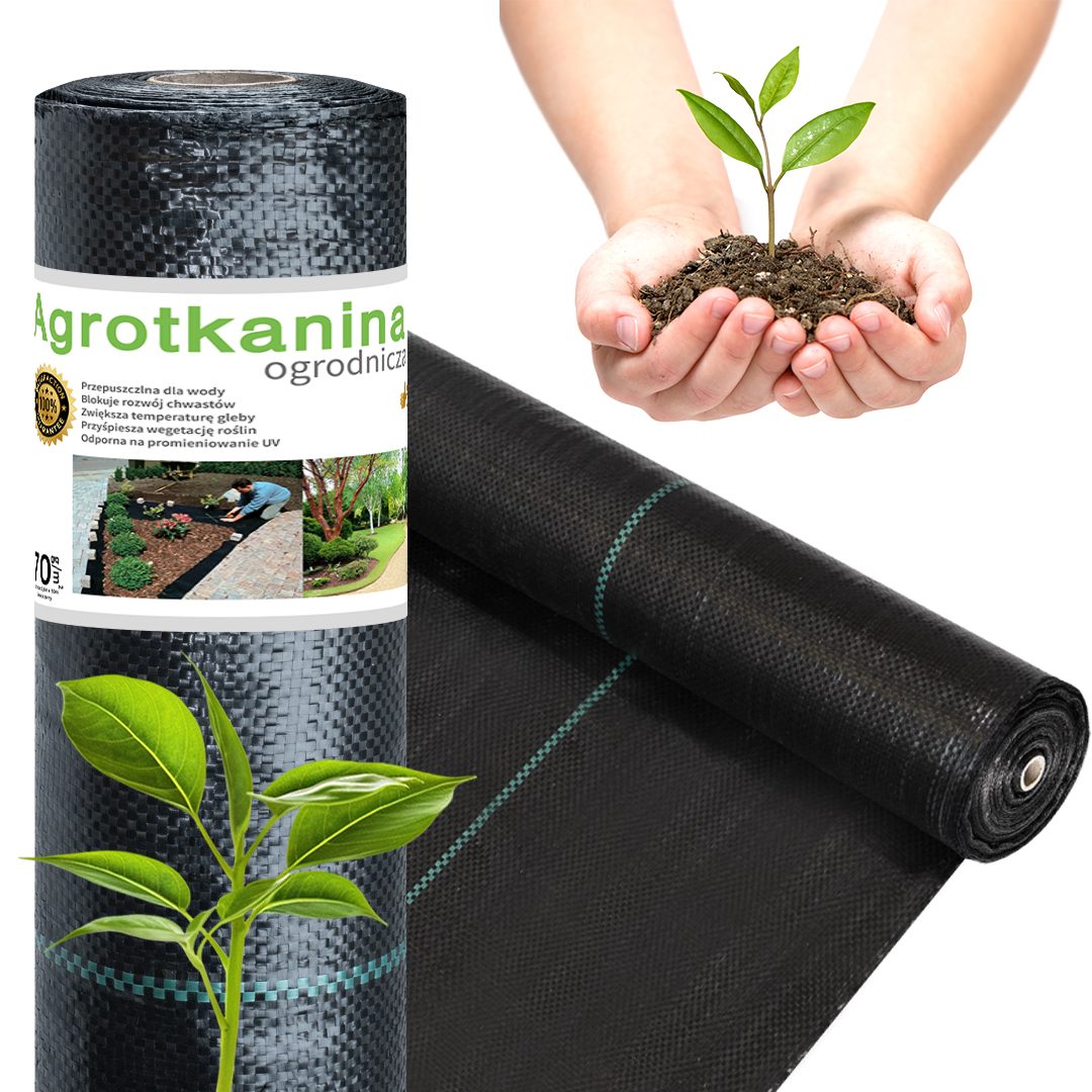 Agrotkanina czarna - Profesjonalna ochrona przed chwastami