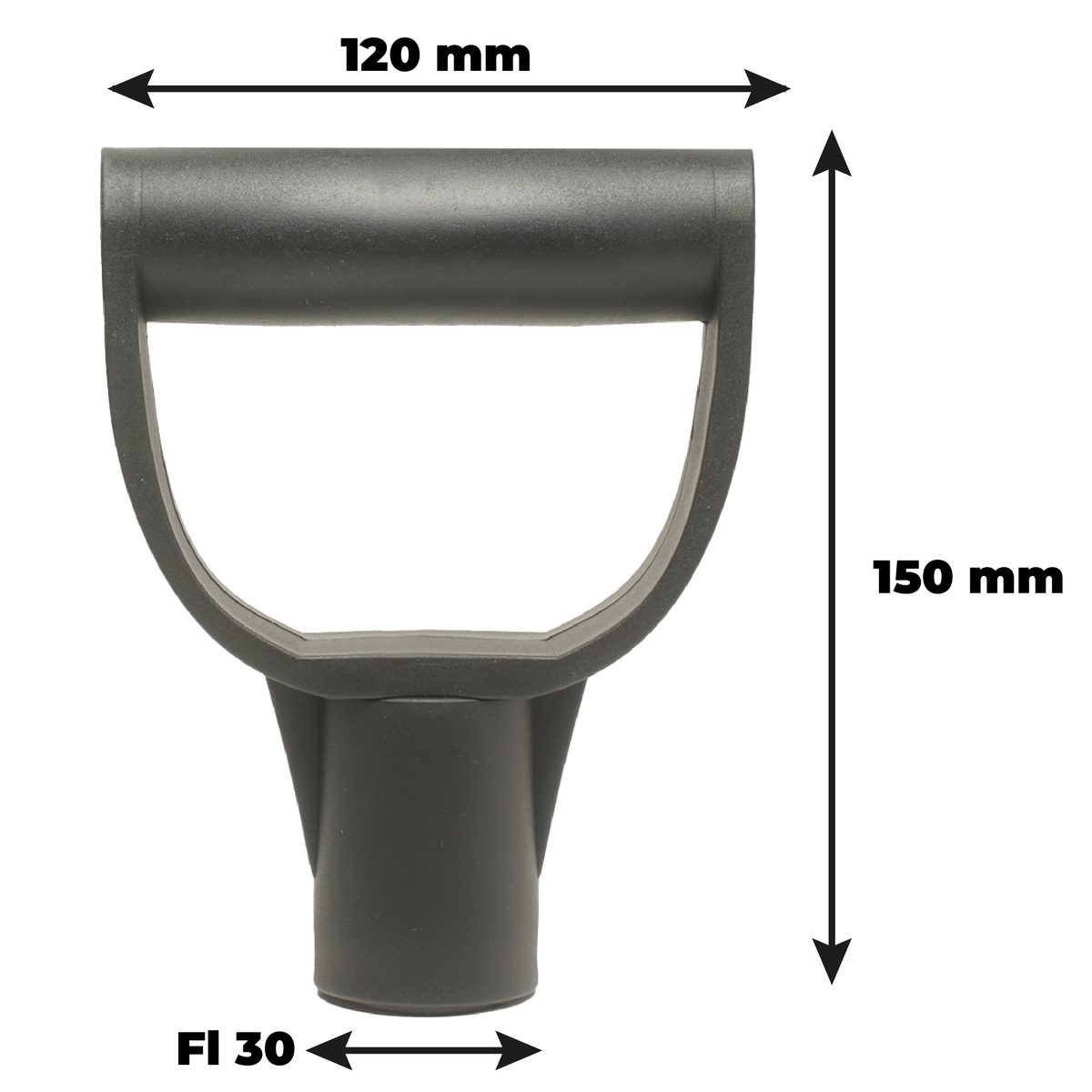 Uchwyt typu D do trzonka Ø30 mm